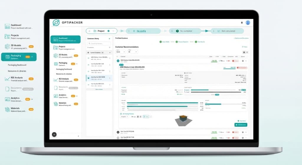 Optipacker Dashboard